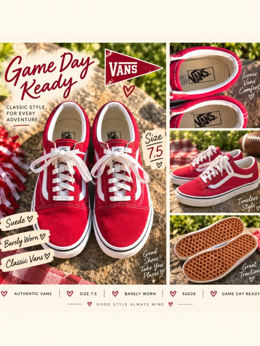 Red Vans Old Skool